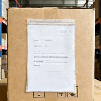 Bolsa de sobre de plástico transparente