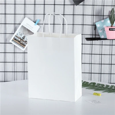 Bolsa de compras con cuerda redonda de papel kraft