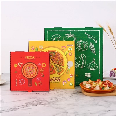 Caja de embalaje de pizza de papel para llevar