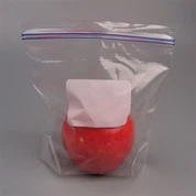 Bolsa ziplock de doble hueso impermeable transparente